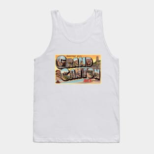 Greetings from Grand Canyon, Arizona - Vintage Large Letter Postcard Tank Top